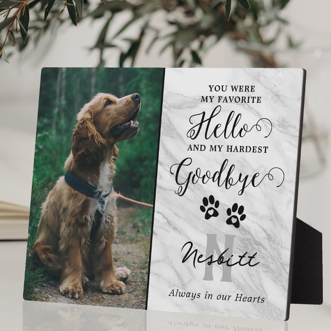 Elegant Pet Loss Memorial Picture Plaque (Creator Uploaded)