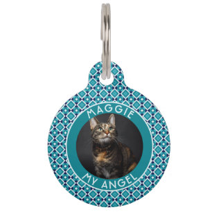 Elegant Pet Lover Gift Square Pattern Tag