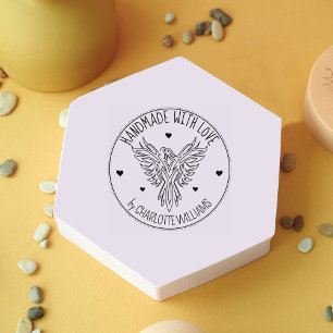 Elegant Phoenix Custom Handmade with love,   Rubber Stamp