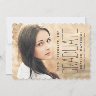 Elegant Photo   2016 Graduation Party Invitation