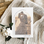 Elegant Photo Arch Bohemian Wedding Invitation<br><div class="desc">Elegant Photo Arch Bohemian Wedding Invitation</div>
