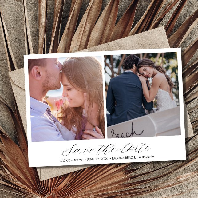 Elegant Photo Beach Wedding Save The Date (Creator Uploaded)