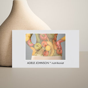 Elegant Photo Body Nutritionist Dietician Business Card