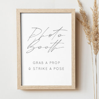 Elegant Photo Booth Sign | Minimalist Wedding