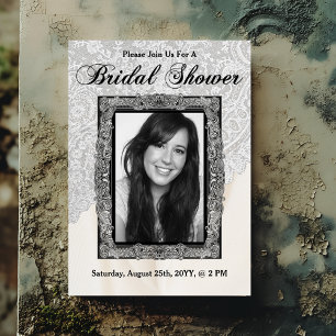 Elegant Photo Bridal Shower Invitation