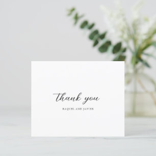 Elegant Photo Budget Wedding Thank You Card