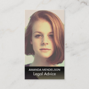 Elegant photo business card