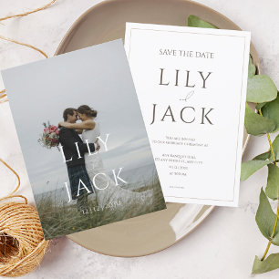 Elegant Photo Card with Modern Typography