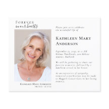 Elegant Photo Celebration of Life Memorial funeral