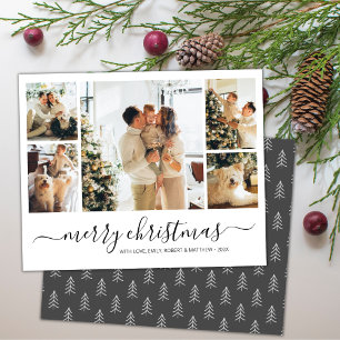 Elegant Photo Collage Christmas Holiday Flyer