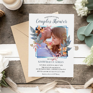 Elegant Photo Couples Shower Wedding Invitation