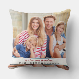 Elegant Photo Family Mother's Day Cushion
