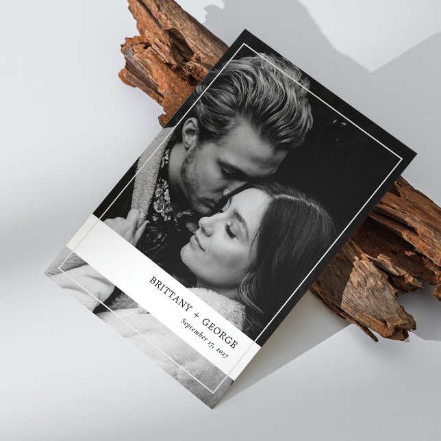 Elegant Photo Frame Wedding Invitation Card (Personalized Elegant Photo Frame Wedding Invitation Card)