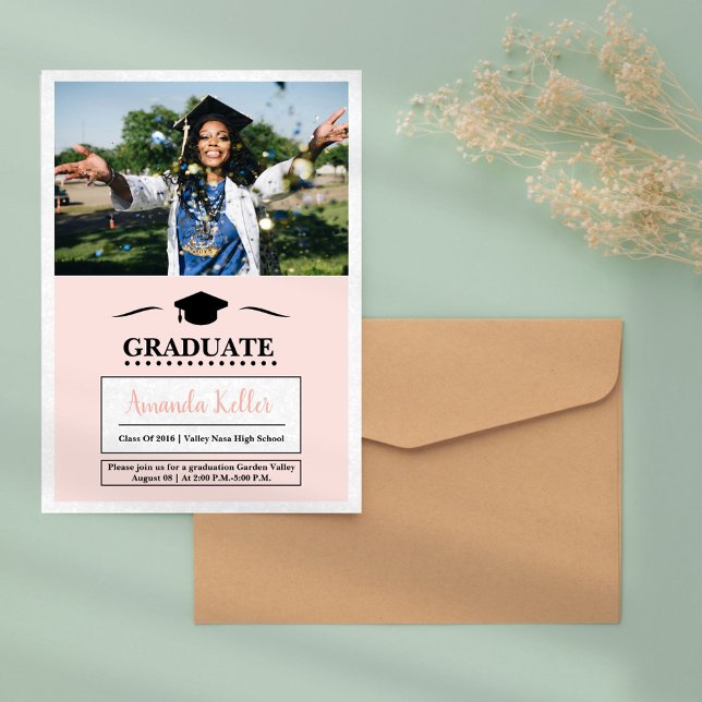 Elegant Photo Graduation Invitation (Creator Uploaded)
