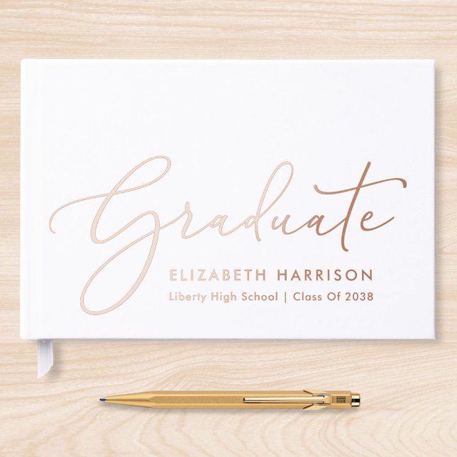 Elegant Photo Graduation Party Guest Book (Creator Uploaded)