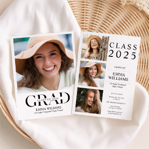 Elegant Photo Graduation Party  Invitation