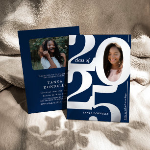 Elegant Photo Graduation Party Silver