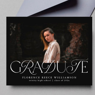 Elegant Photo High School Cheap Graduation Sheet