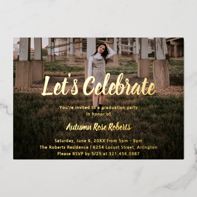 Elegant Photo Modern Graduation (Front)