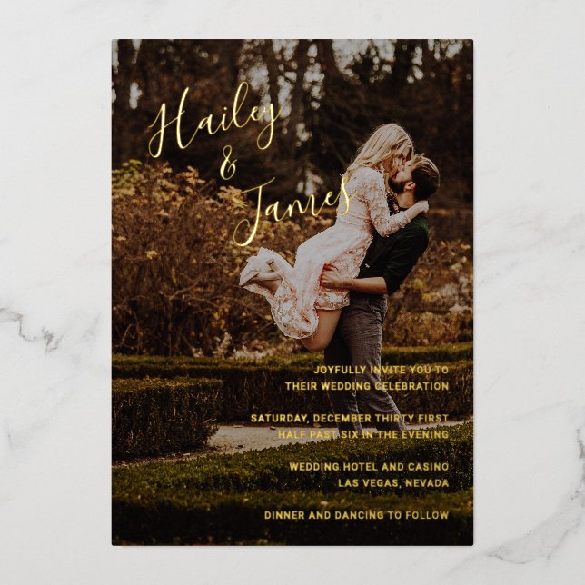 Elegant Photo Modern Wedding (Front)