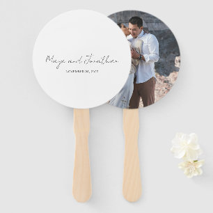 Elegant Photo Modern Wedding Hand Fan