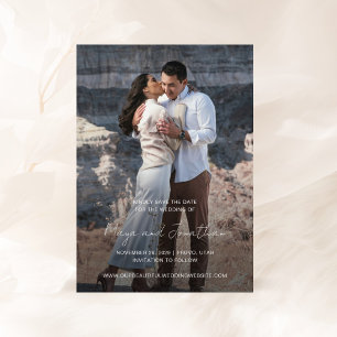 Elegant Photo Modern Wedding Save The Date