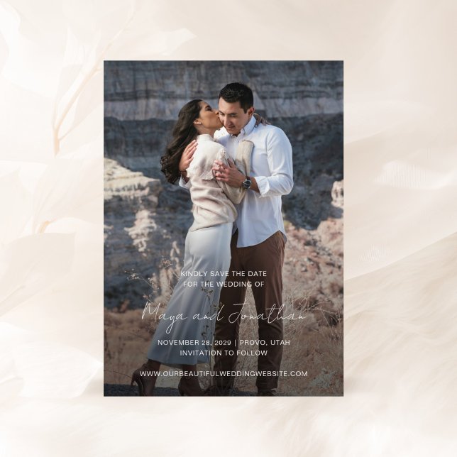 Elegant Photo Modern Wedding Save The Date (Creator Uploaded)