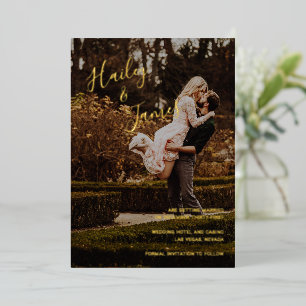 Elegant Photo Modern Wedding Save the Date