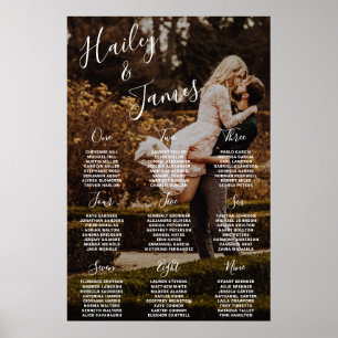 Elegant Photo Modern Wedding Seating Chart