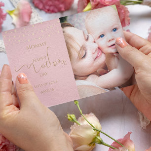 Elegant Photo Mothers Day Card