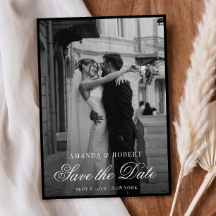 Elegant Photo Old Money Wedding Save The Date