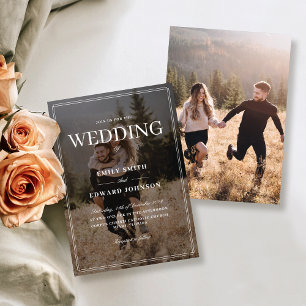 Elegant Photo Overlay Wedding Invitation