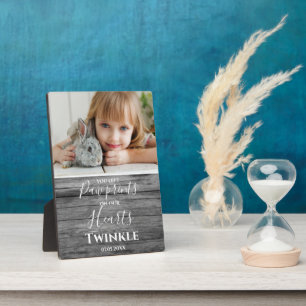 Elegant Photo Pet Rabbit Memorial Plaque