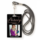 Elegant Photo Rose Gold Notary Loan Agent