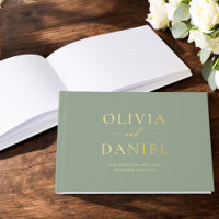 Elegant Photo Sage Green Gold Modern Minimalist