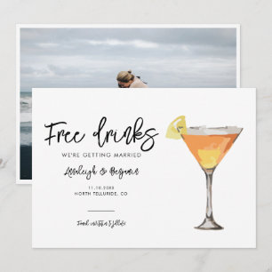 Elegant Photo Script Wedding Save The Date