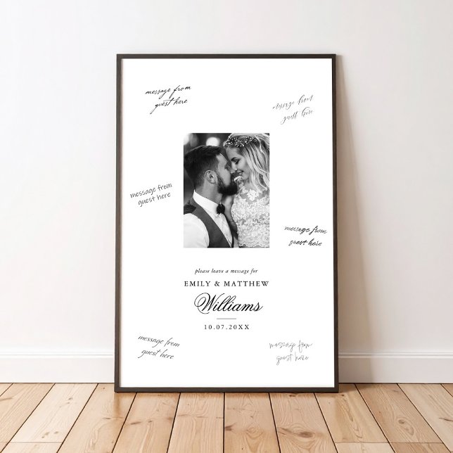 Elegant Photo Sign In Wedding Guest Signing Poster (Creator Uploaded)