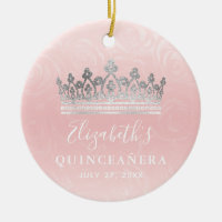 Elegant Photo Silver and Blush Pink Quinceanera