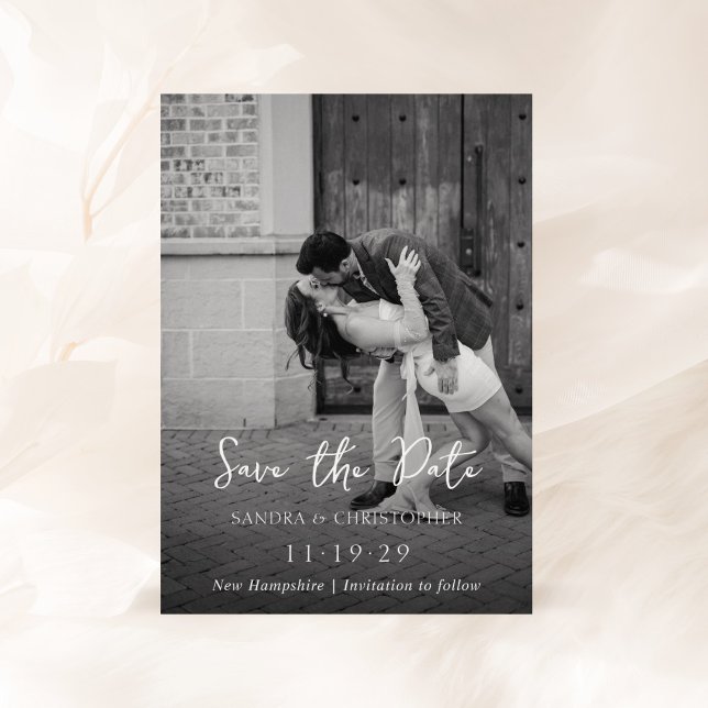 Elegant Photo Simple Modern Wedding Save The Date (Creator Uploaded)