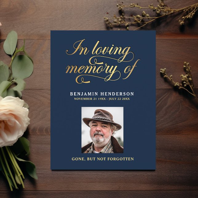 Elegant Photo Sympathy Funeral Prayer  Postcard (Creator Uploaded)