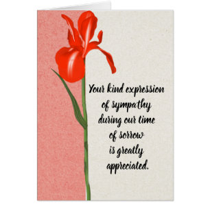 Elegant Photo Thank You for Your Sympathy