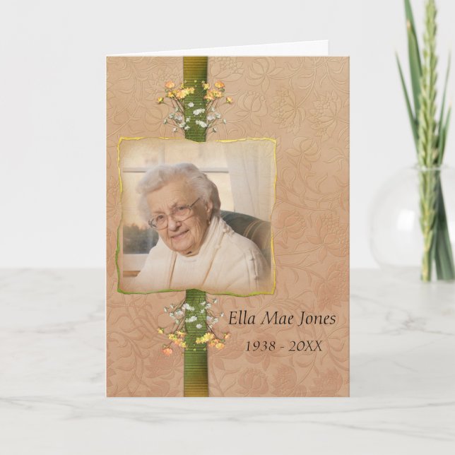 Elegant Photo Thank You for Your Sympathy Card (Front)