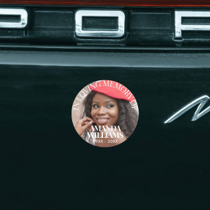 Elegant Photo Waterproof Funeral Favor Stickers