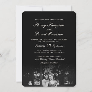 Elegant Photo Wedding Invitation