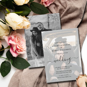 Elegant Photo Wedding Invitation
