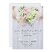 Elegant Photo Wedding Invitation Card
