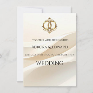 Elegant Photo Wedding Invitation Card – Modern