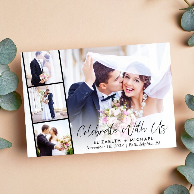 Elegant Photo Wedding Reception Invitation (Creator Uploaded)