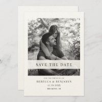 Elegant Photo Wedding Save the Date