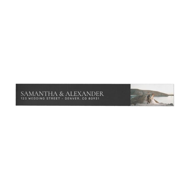 Elegant Photo Wrap Around Label (Individual)